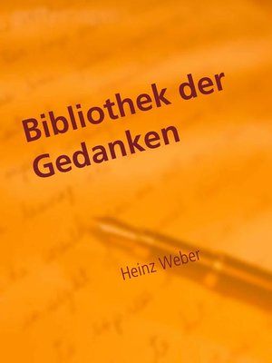 cover image of Bibliothek der Gedanken